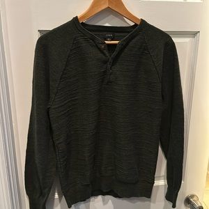 J. Crew - Dark green men’s Henley